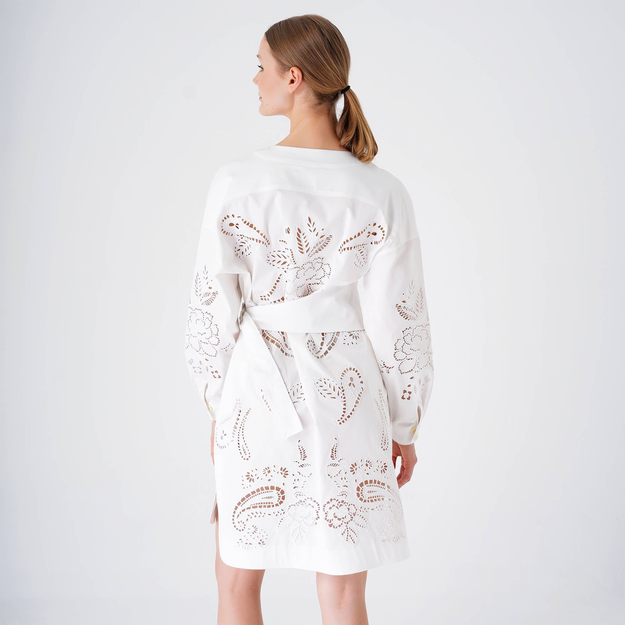 Etro - White Lace Shirt Dress